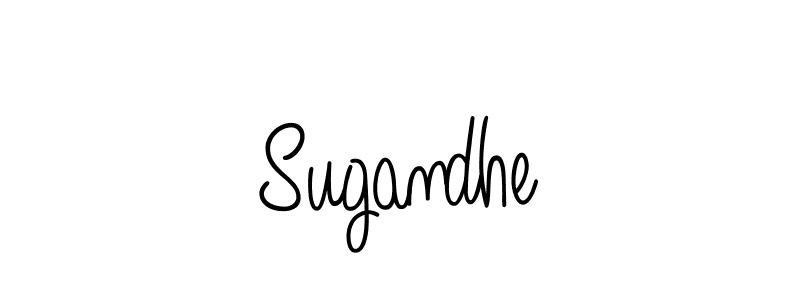 You should practise on your own different ways (Angelique-Rose-font-FFP) to write your name (Sugandhe) in signature. don't let someone else do it for you. Sugandhe signature style 5 images and pictures png