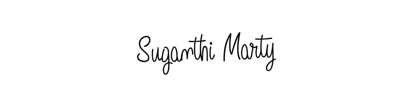 This is the best signature style for the Suganthi Marty name. Also you like these signature font (Angelique-Rose-font-FFP). Mix name signature. Suganthi Marty signature style 5 images and pictures png