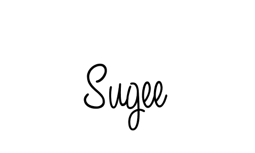 The best way (Angelique-Rose-font-FFP) to make a short signature is to pick only two or three words in your name. The name Sugee include a total of six letters. For converting this name. Sugee signature style 5 images and pictures png