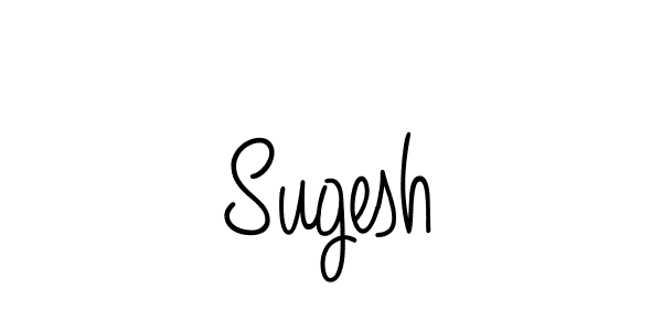 How to Draw Sugesh signature style? Angelique-Rose-font-FFP is a latest design signature styles for name Sugesh. Sugesh signature style 5 images and pictures png