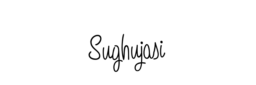 How to make Sughujasi name signature. Use Angelique-Rose-font-FFP style for creating short signs online. This is the latest handwritten sign. Sughujasi signature style 5 images and pictures png