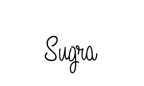 You should practise on your own different ways (Angelique-Rose-font-FFP) to write your name (Sugra) in signature. don't let someone else do it for you. Sugra signature style 5 images and pictures png