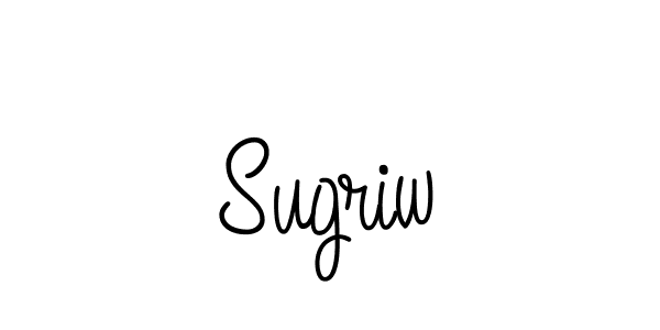 Make a beautiful signature design for name Sugriw. With this signature (Angelique-Rose-font-FFP) style, you can create a handwritten signature for free. Sugriw signature style 5 images and pictures png