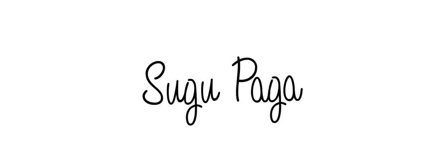 Make a beautiful signature design for name Sugu Paga. With this signature (Angelique-Rose-font-FFP) style, you can create a handwritten signature for free. Sugu Paga signature style 5 images and pictures png