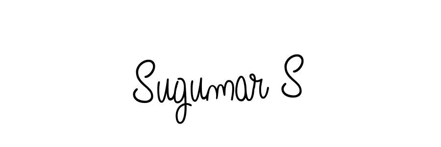 The best way (Angelique-Rose-font-FFP) to make a short signature is to pick only two or three words in your name. The name Sugumar S include a total of six letters. For converting this name. Sugumar S signature style 5 images and pictures png