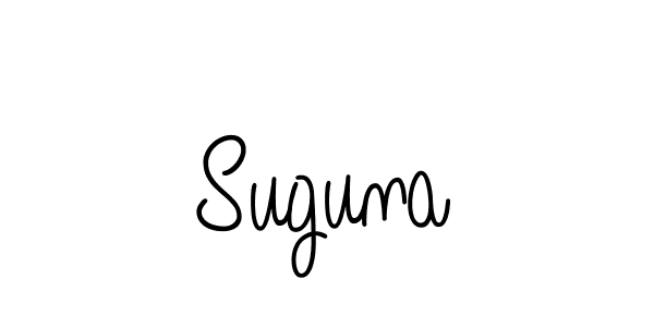 Design your own signature with our free online signature maker. With this signature software, you can create a handwritten (Angelique-Rose-font-FFP) signature for name Suguna. Suguna signature style 5 images and pictures png