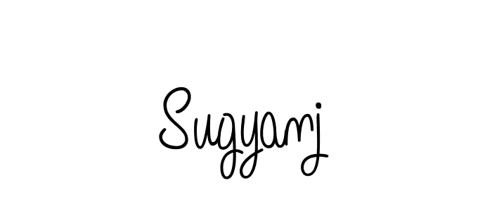 Sugyanj stylish signature style. Best Handwritten Sign (Angelique-Rose-font-FFP) for my name. Handwritten Signature Collection Ideas for my name Sugyanj. Sugyanj signature style 5 images and pictures png