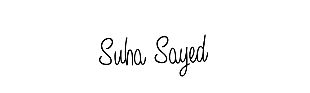 How to Draw Suha Sayed signature style? Angelique-Rose-font-FFP is a latest design signature styles for name Suha Sayed. Suha Sayed signature style 5 images and pictures png