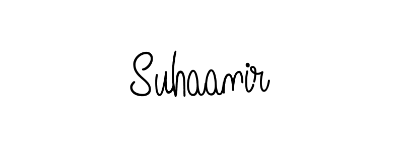 Design your own signature with our free online signature maker. With this signature software, you can create a handwritten (Angelique-Rose-font-FFP) signature for name Suhaanir. Suhaanir signature style 5 images and pictures png