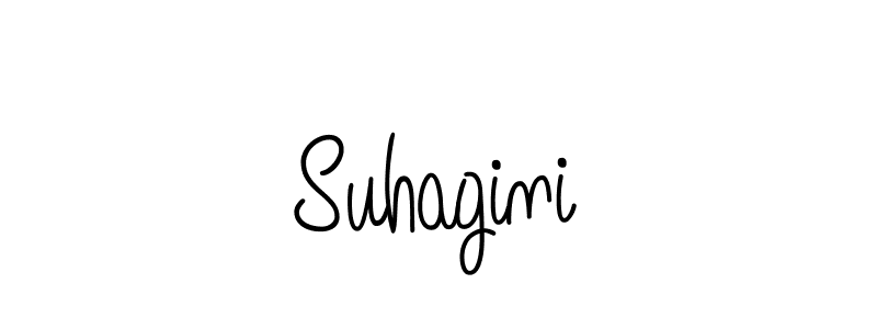 Make a beautiful signature design for name Suhagini. With this signature (Angelique-Rose-font-FFP) style, you can create a handwritten signature for free. Suhagini signature style 5 images and pictures png