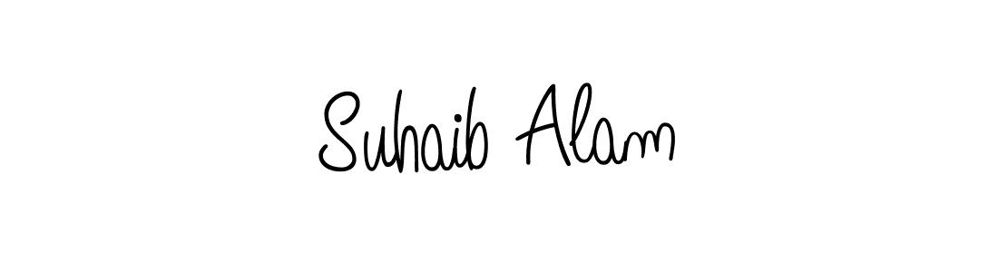 Design your own signature with our free online signature maker. With this signature software, you can create a handwritten (Angelique-Rose-font-FFP) signature for name Suhaib Alam. Suhaib Alam signature style 5 images and pictures png