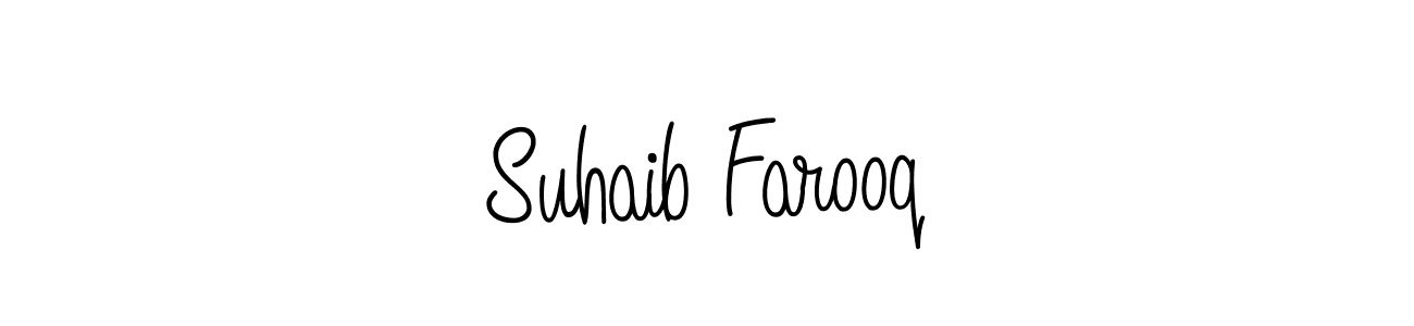 Best and Professional Signature Style for Suhaib Farooq. Angelique-Rose-font-FFP Best Signature Style Collection. Suhaib Farooq signature style 5 images and pictures png