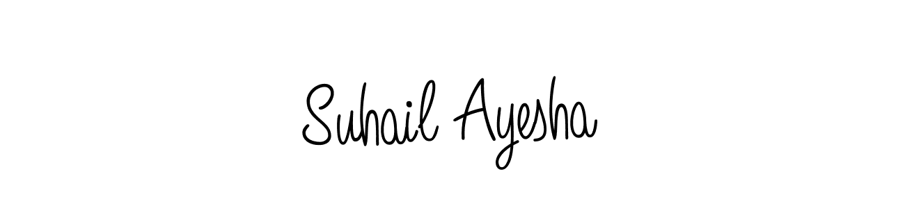 How to Draw Suhail Ayesha signature style? Angelique-Rose-font-FFP is a latest design signature styles for name Suhail Ayesha. Suhail Ayesha signature style 5 images and pictures png