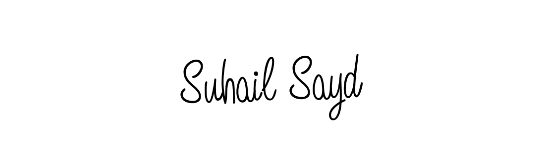 How to make Suhail Sayd signature? Angelique-Rose-font-FFP is a professional autograph style. Create handwritten signature for Suhail Sayd name. Suhail Sayd signature style 5 images and pictures png