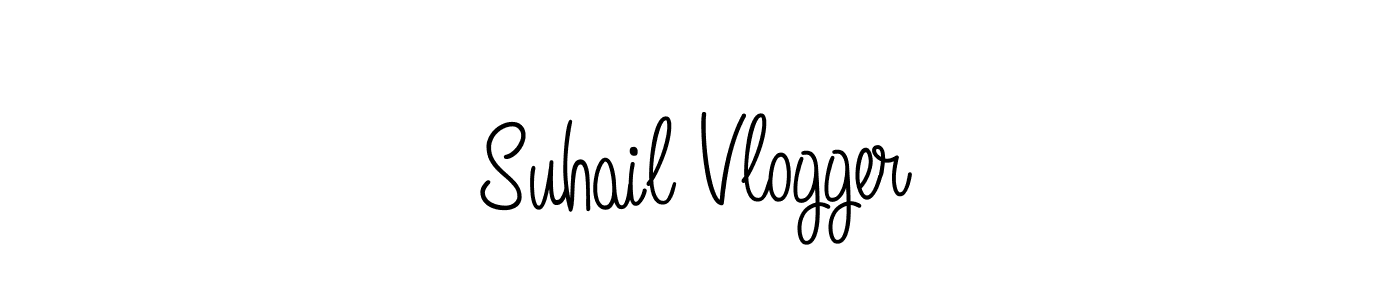 Also we have Suhail Vlogger name is the best signature style. Create professional handwritten signature collection using Angelique-Rose-font-FFP autograph style. Suhail Vlogger signature style 5 images and pictures png