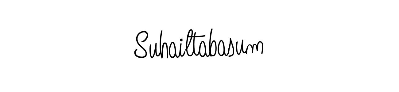 Create a beautiful signature design for name Suhailtabasum. With this signature (Angelique-Rose-font-FFP) fonts, you can make a handwritten signature for free. Suhailtabasum signature style 5 images and pictures png