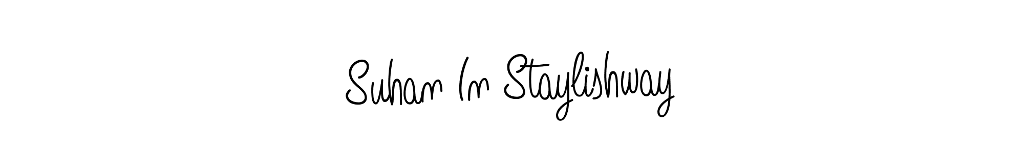 if you are searching for the best signature style for your name Suhan In Staylishway. so please give up your signature search. here we have designed multiple signature styles  using Angelique-Rose-font-FFP. Suhan In Staylishway signature style 5 images and pictures png