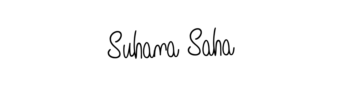 How to make Suhana Saha signature? Angelique-Rose-font-FFP is a professional autograph style. Create handwritten signature for Suhana Saha name. Suhana Saha signature style 5 images and pictures png