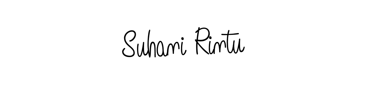 Create a beautiful signature design for name Suhani Rintu. With this signature (Angelique-Rose-font-FFP) fonts, you can make a handwritten signature for free. Suhani Rintu signature style 5 images and pictures png