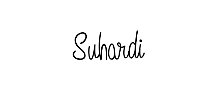 How to Draw Suhardi signature style? Angelique-Rose-font-FFP is a latest design signature styles for name Suhardi. Suhardi signature style 5 images and pictures png