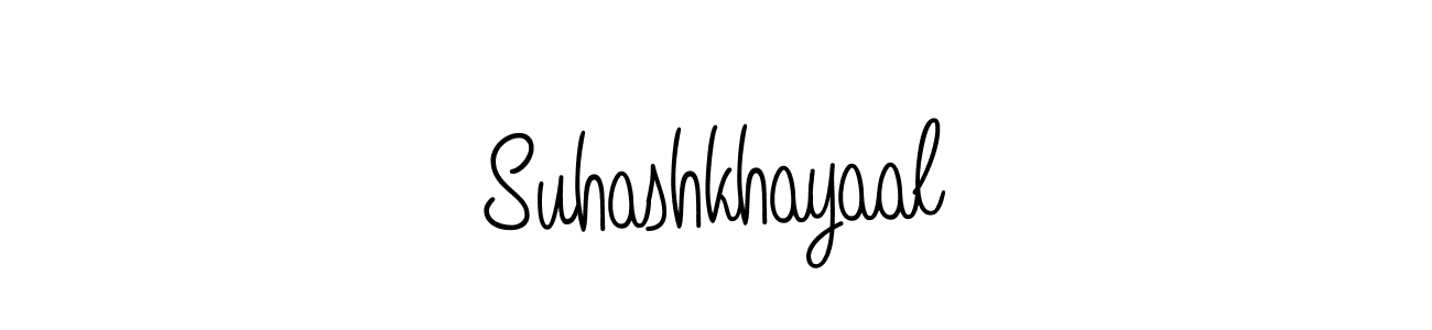 How to Draw Suhashkhayaal signature style? Angelique-Rose-font-FFP is a latest design signature styles for name Suhashkhayaal. Suhashkhayaal signature style 5 images and pictures png