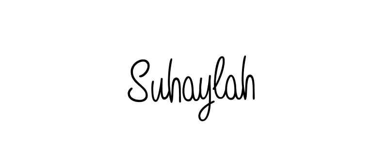 The best way (Angelique-Rose-font-FFP) to make a short signature is to pick only two or three words in your name. The name Suhaylah include a total of six letters. For converting this name. Suhaylah signature style 5 images and pictures png