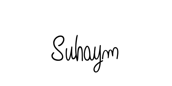 Design your own signature with our free online signature maker. With this signature software, you can create a handwritten (Angelique-Rose-font-FFP) signature for name Suhaym. Suhaym signature style 5 images and pictures png
