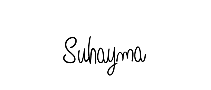 Suhayma stylish signature style. Best Handwritten Sign (Angelique-Rose-font-FFP) for my name. Handwritten Signature Collection Ideas for my name Suhayma. Suhayma signature style 5 images and pictures png