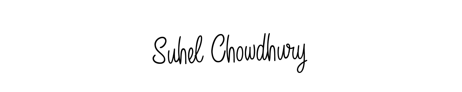 Design your own signature with our free online signature maker. With this signature software, you can create a handwritten (Angelique-Rose-font-FFP) signature for name Suhel Chowdhury. Suhel Chowdhury signature style 5 images and pictures png