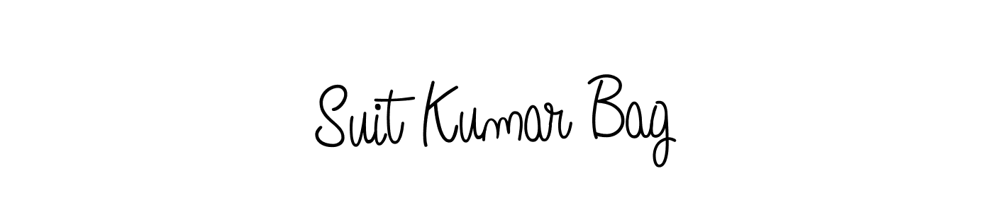 Suit Kumar Bag stylish signature style. Best Handwritten Sign (Angelique-Rose-font-FFP) for my name. Handwritten Signature Collection Ideas for my name Suit Kumar Bag. Suit Kumar Bag signature style 5 images and pictures png