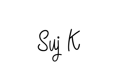 This is the best signature style for the Suj K name. Also you like these signature font (Angelique-Rose-font-FFP). Mix name signature. Suj K signature style 5 images and pictures png