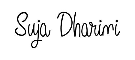 You should practise on your own different ways (Angelique-Rose-font-FFP) to write your name (Suja Dharini) in signature. Don't let someone else do it for you. Suja Dharini signature style 5 images and pictures png
