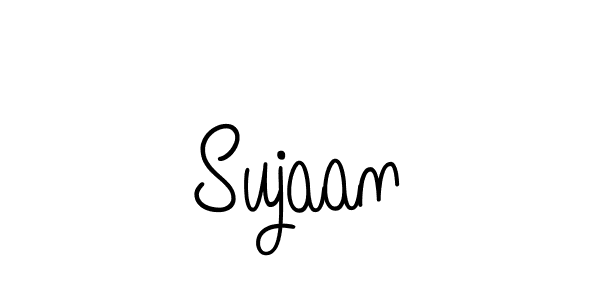 Make a beautiful signature design for name Sujaan. With this signature (Angelique-Rose-font-FFP) style, you can create a handwritten signature for free. Sujaan signature style 5 images and pictures png