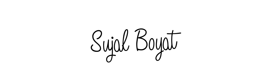 How to make Sujal Boyat signature? Angelique-Rose-font-FFP is a professional autograph style. Create handwritten signature for Sujal Boyat name. Sujal Boyat signature style 5 images and pictures png