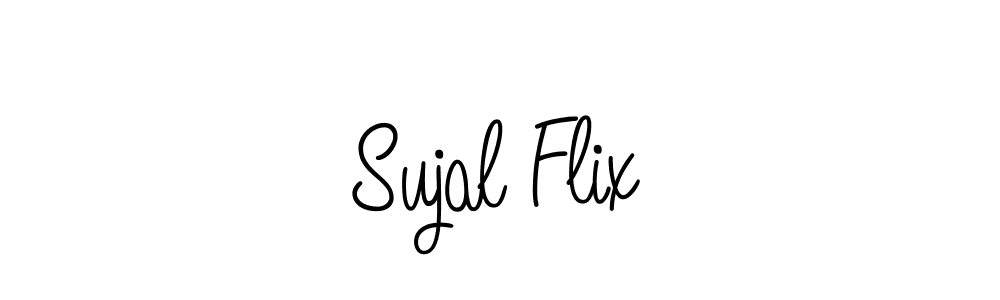 Use a signature maker to create a handwritten signature online. With this signature software, you can design (Angelique-Rose-font-FFP) your own signature for name Sujal Flix. Sujal Flix signature style 5 images and pictures png