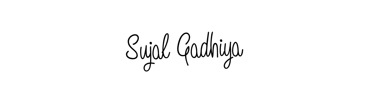 Angelique-Rose-font-FFP is a professional signature style that is perfect for those who want to add a touch of class to their signature. It is also a great choice for those who want to make their signature more unique. Get Sujal Gadhiya name to fancy signature for free. Sujal Gadhiya signature style 5 images and pictures png