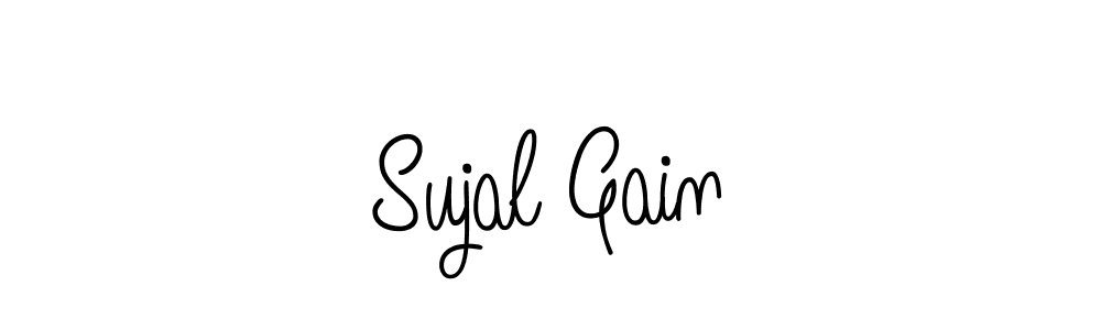 if you are searching for the best signature style for your name Sujal Gain. so please give up your signature search. here we have designed multiple signature styles  using Angelique-Rose-font-FFP. Sujal Gain signature style 5 images and pictures png