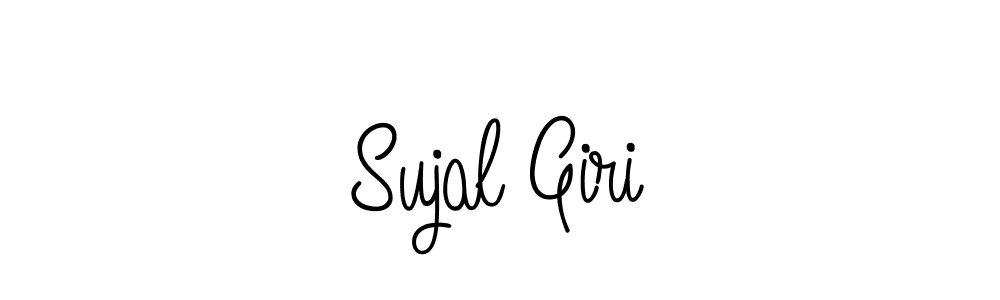 How to make Sujal Giri name signature. Use Angelique-Rose-font-FFP style for creating short signs online. This is the latest handwritten sign. Sujal Giri signature style 5 images and pictures png