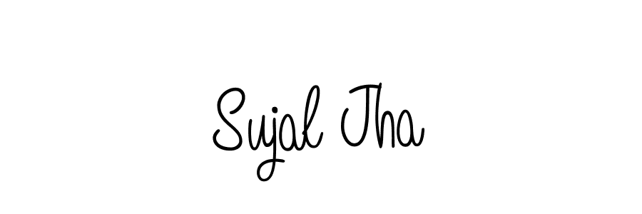 How to Draw Sujal Jha signature style? Angelique-Rose-font-FFP is a latest design signature styles for name Sujal Jha. Sujal Jha signature style 5 images and pictures png