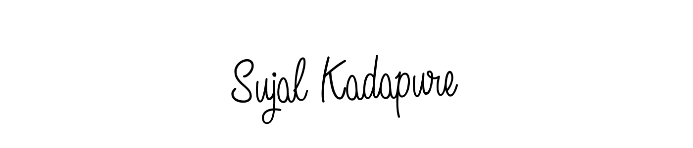 How to make Sujal Kadapure signature? Angelique-Rose-font-FFP is a professional autograph style. Create handwritten signature for Sujal Kadapure name. Sujal Kadapure signature style 5 images and pictures png
