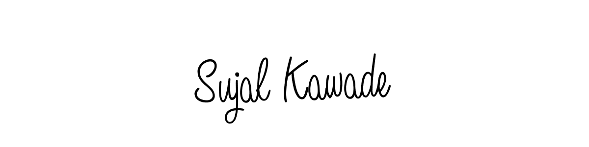 How to make Sujal Kawade name signature. Use Angelique-Rose-font-FFP style for creating short signs online. This is the latest handwritten sign. Sujal Kawade signature style 5 images and pictures png