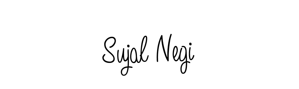 Use a signature maker to create a handwritten signature online. With this signature software, you can design (Angelique-Rose-font-FFP) your own signature for name Sujal Negi. Sujal Negi signature style 5 images and pictures png