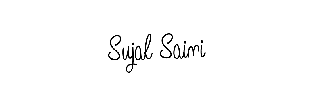 How to make Sujal Saini name signature. Use Angelique-Rose-font-FFP style for creating short signs online. This is the latest handwritten sign. Sujal Saini signature style 5 images and pictures png