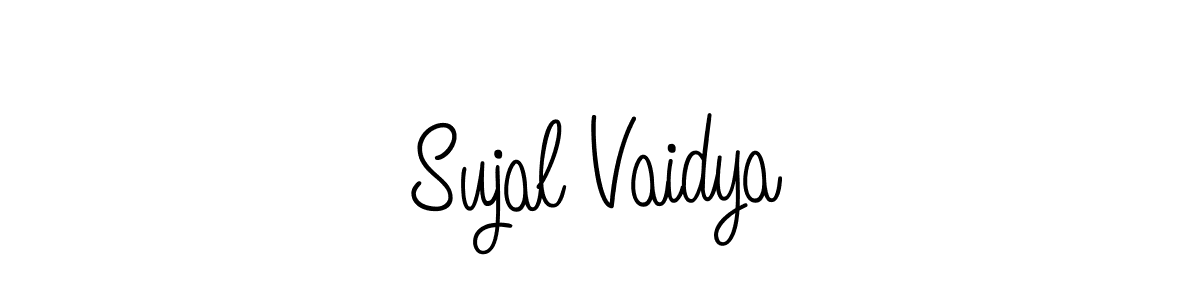Create a beautiful signature design for name Sujal Vaidya. With this signature (Angelique-Rose-font-FFP) fonts, you can make a handwritten signature for free. Sujal Vaidya signature style 5 images and pictures png