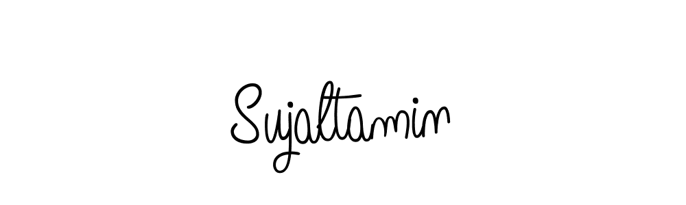 Use a signature maker to create a handwritten signature online. With this signature software, you can design (Angelique-Rose-font-FFP) your own signature for name Sujaltamin. Sujaltamin signature style 5 images and pictures png