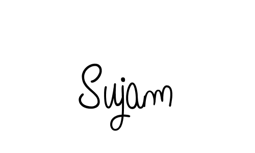 How to make Sujam signature? Angelique-Rose-font-FFP is a professional autograph style. Create handwritten signature for Sujam name. Sujam signature style 5 images and pictures png