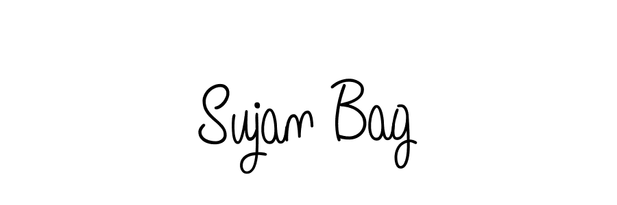 Use a signature maker to create a handwritten signature online. With this signature software, you can design (Angelique-Rose-font-FFP) your own signature for name Sujan Bag. Sujan Bag signature style 5 images and pictures png