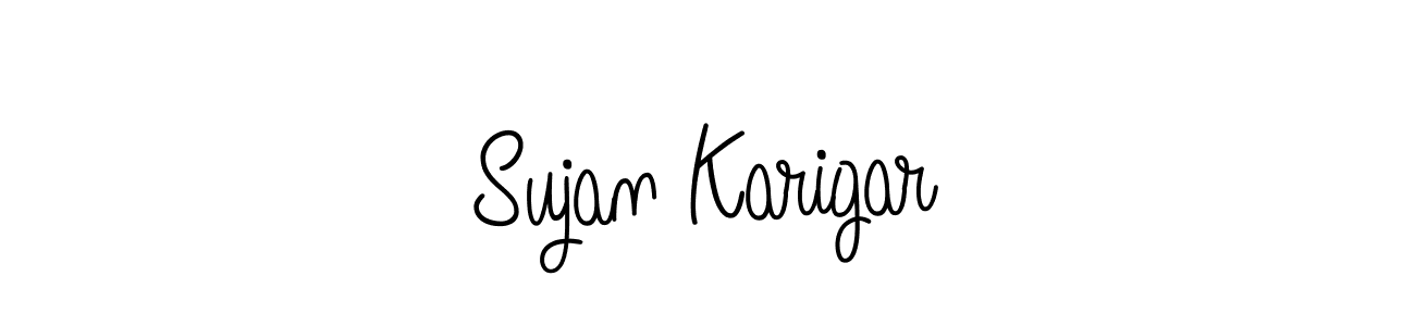 Angelique-Rose-font-FFP is a professional signature style that is perfect for those who want to add a touch of class to their signature. It is also a great choice for those who want to make their signature more unique. Get Sujan Karigar name to fancy signature for free. Sujan Karigar signature style 5 images and pictures png