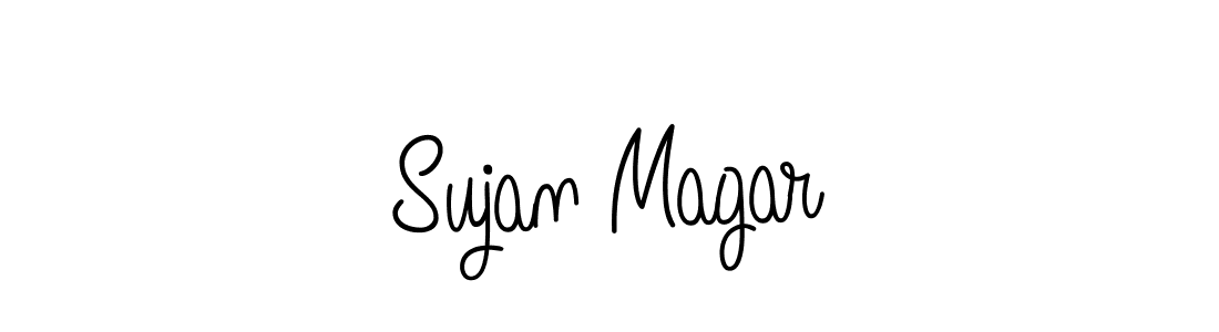 Design your own signature with our free online signature maker. With this signature software, you can create a handwritten (Angelique-Rose-font-FFP) signature for name Sujan Magar. Sujan Magar signature style 5 images and pictures png
