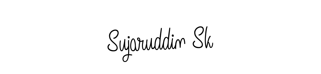 How to make Sujaruddin Sk name signature. Use Angelique-Rose-font-FFP style for creating short signs online. This is the latest handwritten sign. Sujaruddin Sk signature style 5 images and pictures png